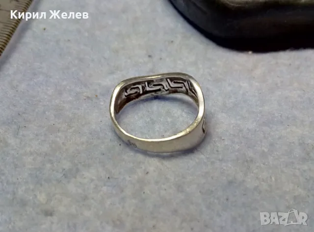 ДИЗАЙНЕРСКИ АРТ МОДЕЛ СРЕБЪРЕН ПРЪСТЕН СРЕБРО 925 с АЖУРНА ВЕРСАЧЕ СТИЛ ОРНАМЕНТИКА 49875, снимка 5 - Пръстени - 49704381