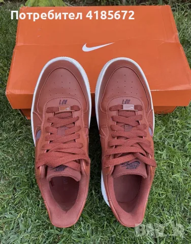 Обувки Nike Air Force 1 Low Burgundy , снимка 4 - Маратонки - 56443127