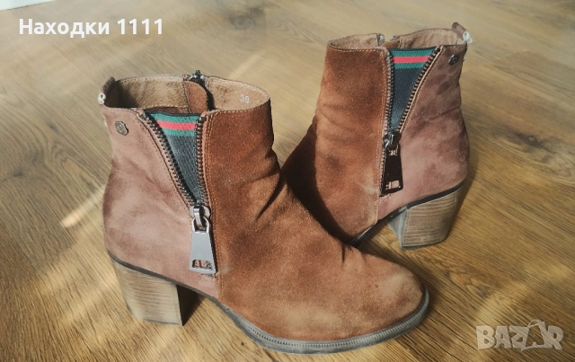 Прекрасни боти ботуши естествен велур, испански Carmela, размер 39, снимка 8 - Дамски боти - 52203029