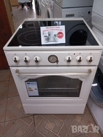 Чисто нова свободно стояща печка с керамичен плот Gorenje ретро дизайн с две години гаранция!