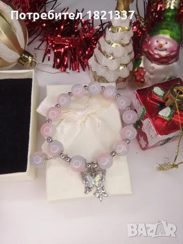 Гривна от планински кристал , снимка 2 - Гривни - 49339086