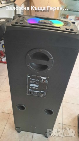 Акумулаторна караоке колона Finlux PBS-80W12DB, снимка 3 - Тонколони - 44475102