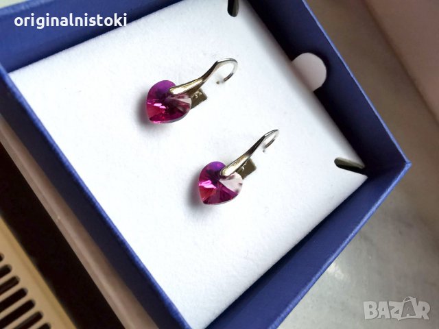  Оригинално  Сваровски в кутия обеци Swarovski
