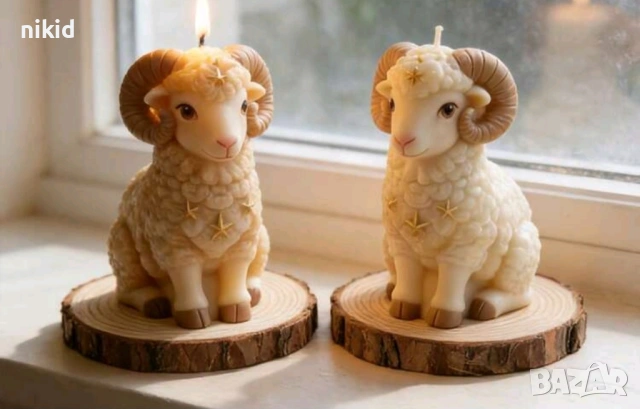 3d Овен овца Агне Силиконов молд форма фондан шоколад гипс свещ смола декор, снимка 3 - Форми - 54129425