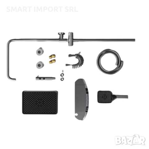 Многофункционален душ комплект SmartHeater, термостат, Led дисплей, сив, снимка 8 - Душове - 51995728