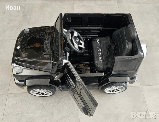ТОП ЦЕНА!НОВО!Акумулаторен джип Mercedes G63 AMG с 12V батерия,EVA гуми,металик,USB, снимка 10 - Електрически играчки - 51187074
