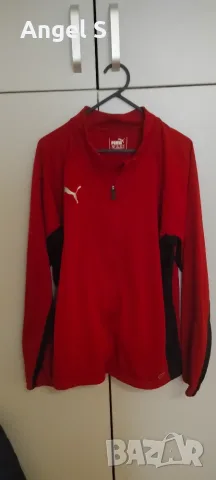 Червен спортен суичър Puma, снимка 4 - Спортни дрехи, екипи - 56167982