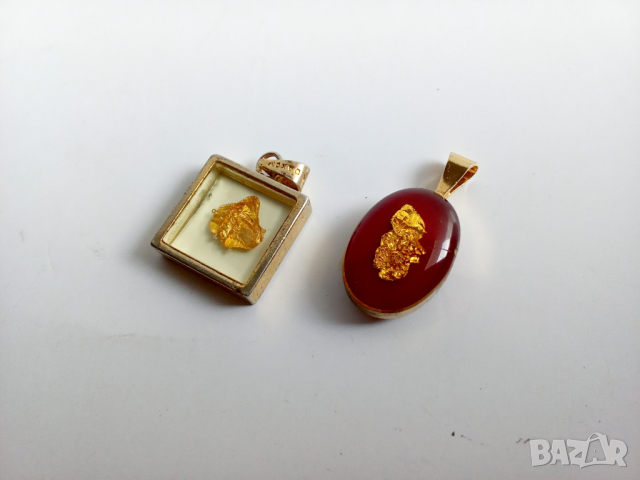 винтидж позлатена висулка със Самородно злато , снимка 7 - Антикварни и старинни предмети - 44688710