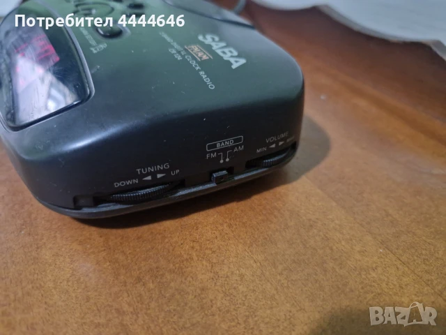 Радио с часовник SABA , снимка 3 - Радиокасетофони, транзистори - 50832723