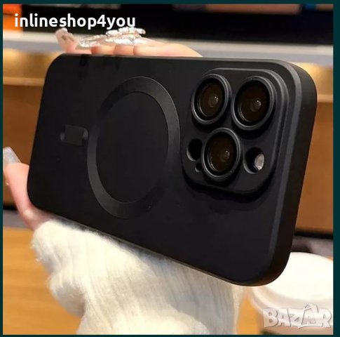 Матов Силиконов MagSafe Кейс за Apple iPhone 15 | 15 Pro | Pro Max, снимка 7 - Калъфи, кейсове - 42334322