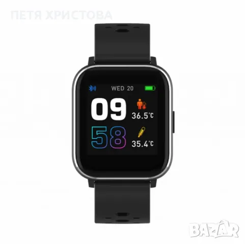 Bluetooth смарт часовник със сензор за телесна температура, кислород в кръвта и пулс Denver SW-165, снимка 2 - Смарт часовници - 55885583