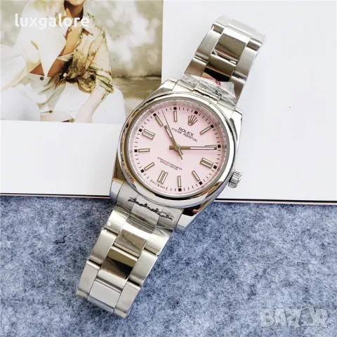 Дамски часовник Rolex Oyster Perpetual Pink с автоматичен механизъм, снимка 4 - Дамски - 47965824