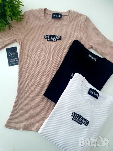 Блуза MILENE 8 цвята, снимка 3 - Блузи с дълъг ръкав и пуловери - 40304367