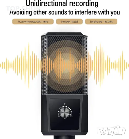 Професионален  кондензаторен USB микрофон  JEEMAK PC23 , снимка 2 - Микрофони - 48804921