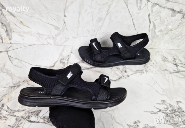 Nike черни мъжки сандали , снимка 3 - Мъжки сандали - 51224399