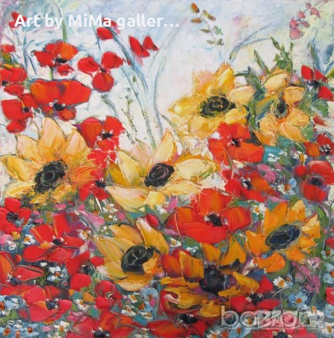 > Макове, мак, картина, диптих -  Art by MiMa МиМа - картини, снимка 10 - Картини - 25977575