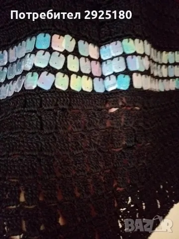 Топ с декорация S , S/M , снимка 3 - Корсети, бюстиета, топове - 49694308