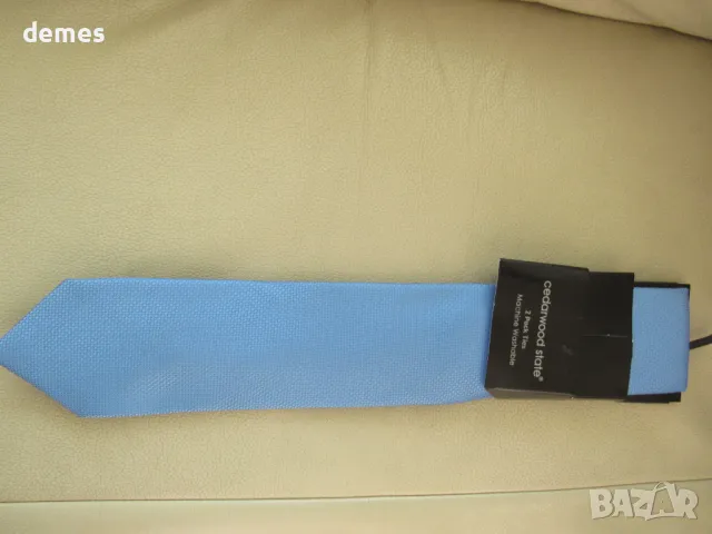 Луксозна светло синя вратовръзка, нова