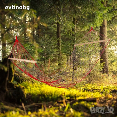 Мрежест Хамак Muhler за Градина и Тераса – Пълен Релакс на открито, снимка 4 - Градински мебели, декорация  - 53908978