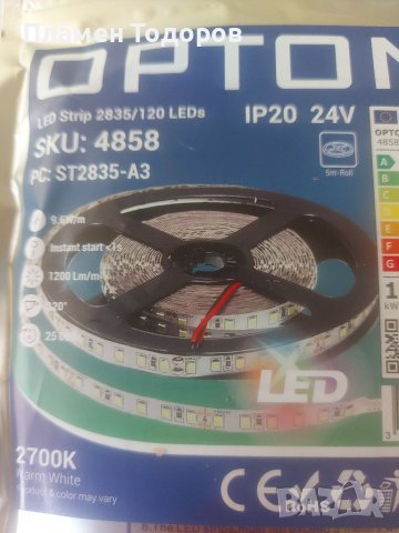 LED лента Optonica 24 v, снимка 3 - Лед осветление - 40833383