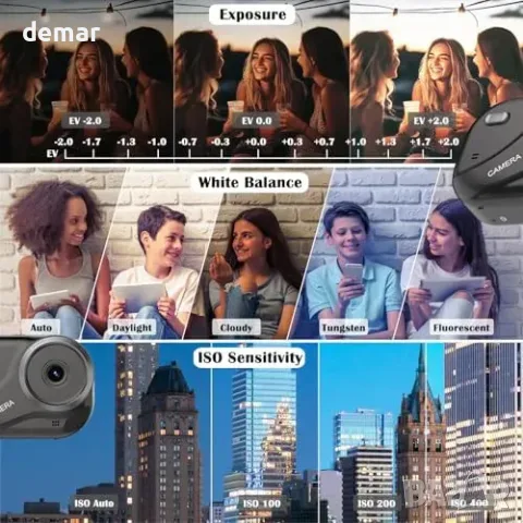 Компактен цифров фотоапарат YDI 48 MP, 4K, автофокус и 16x увеличение, снимка 5 - Фотоапарати - 55945941