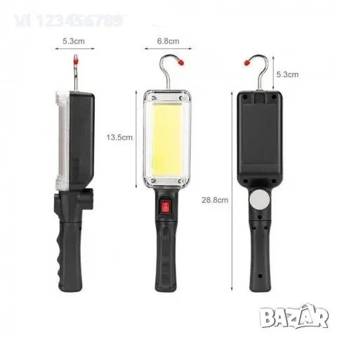 Акумулаторна COB LED pаботна лампа ZJ-859, снимка 2 - Други - 50693291