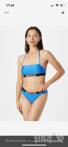 Син бански Calvin Klein, снимка 4 - Бански костюми - 51081556