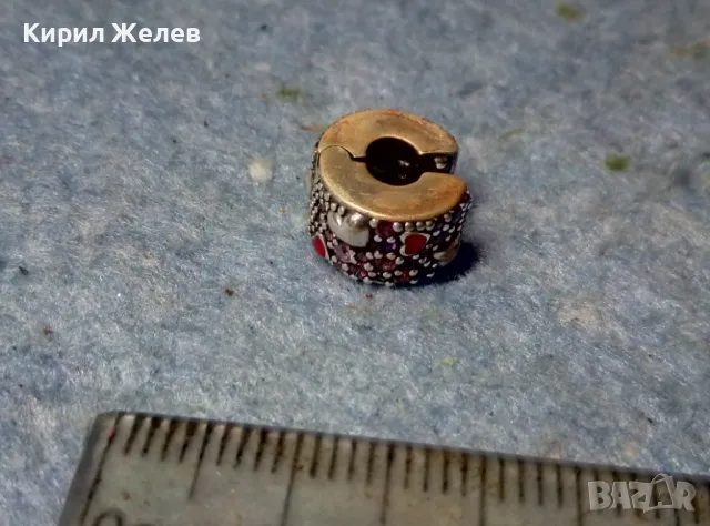 PANDORA СРЕБЪРЕН ЕЛЕМЕНТ За ГРИВНА ПАНДОРА СРЕБРО 925 с НАТУРАЛНИ КАМЪНИ РУБИН ГРАНАТ АМЕТИСТ 47668, снимка 7 - Гривни - 49142009