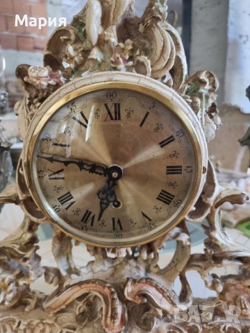 Красив каминен часовник 065, снимка 4 - Антикварни и старинни предмети - 36615341