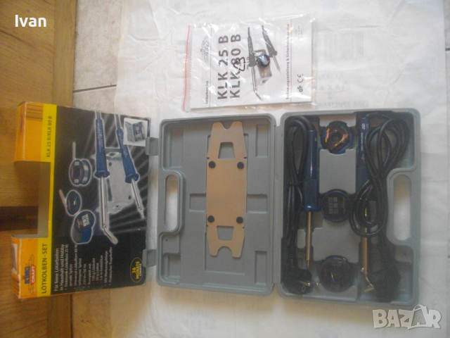 Нов Немски К-т Ел. Поялници 2 бр/Тенол/Колофон/Медна Тел-80W/25W-KING CRAFT-Кинг Крафт-В Куфар, снимка 3 - Поялници и запояване - 44650725