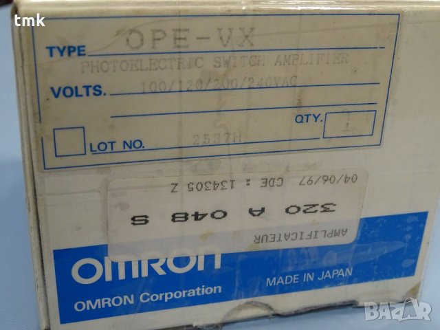 Усилвател за фотодатчик OMRON OPE-VX, снимка 9 - Резервни части за машини - 31802586