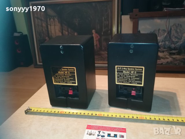 RTO 2X100W METTAL ВНОС ШВЕЦИЯ 0103212012, снимка 3 - Тонколони - 32004431