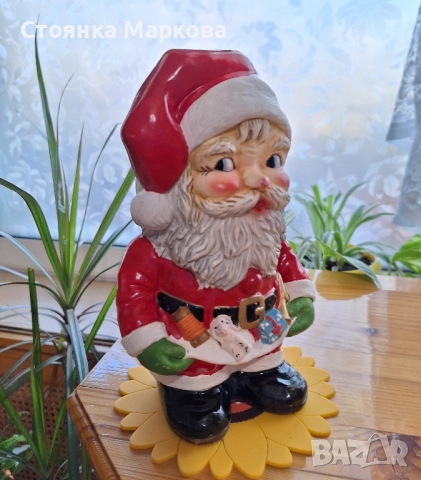 Керамична касичка-Дядо Коледа, снимка 3 - Декорация за дома - 52389725