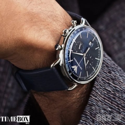 Emporio Armani AR11105 Aviator Chronograph. Нов мъжки часовник, снимка 3 - Мъжки - 38773451