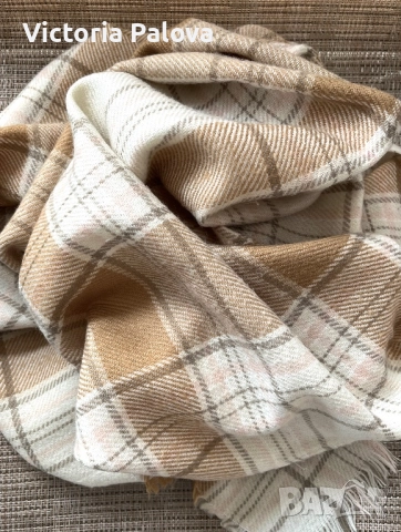 Елегантен класически зимен шал , снимка 6 - Шалове - 52979762