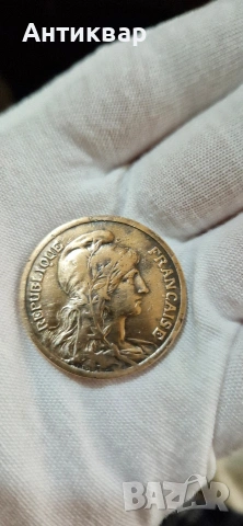 10 сантима Франция 1916, снимка 2 - Нумизматика и бонистика - 54200233