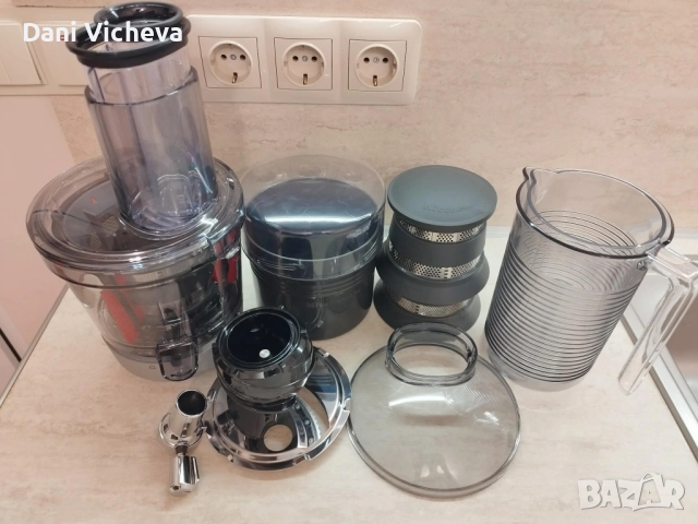 Аксесоар Slow Juicer KitchenAid, Сив, За миксери Artisan