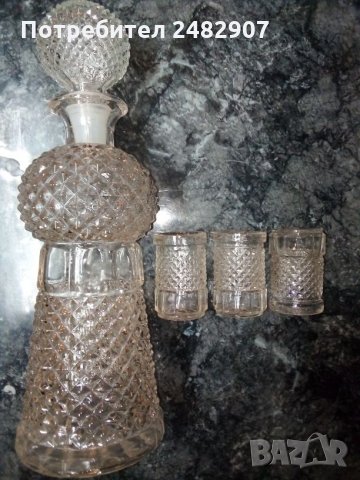 Стар комплект за ракия, снимка 2 - Антикварни и старинни предмети - 31428511