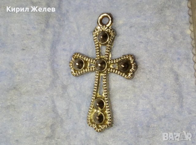 ПОСРЕБРЕН АЖУРЕН КРЪСТ от БЛАГОРОДНА СТОМАНА в СТАРИНЕН СТИЛ 40316, снимка 4 - Колиета, медальони, синджири - 42377874