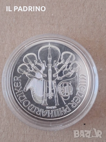 31.1 гр.  Сребърна Монета Филхармония 1 унция 1 OZ, снимка 2 - Нумизматика и бонистика - 53094604