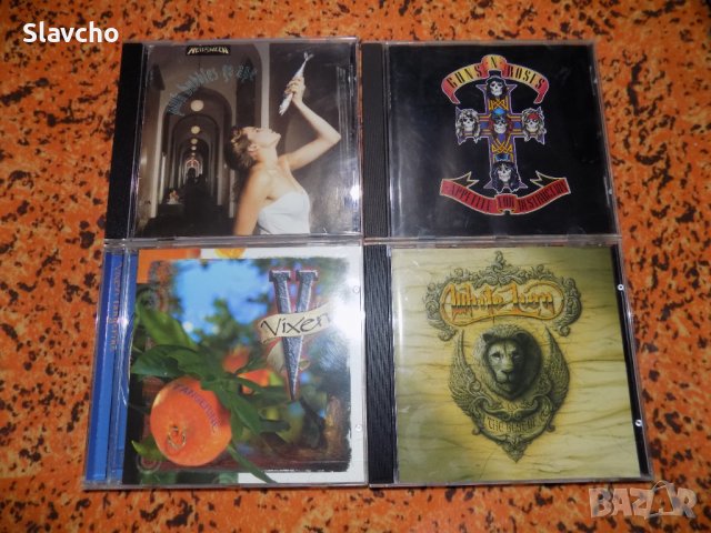 Компакт дискове на групите - Halloween/ Guns N' Roses/ Vixen/ White Lion 