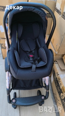 Комбинирана количка 3 в 1 вкл. кош за новородено/кола, зимен/летен кош, снимка 5 - Детски колички - 51090036