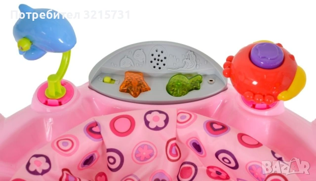 Детско бънджи Moni - Vista, розово, снимка 3 - Проходилки - 53301758