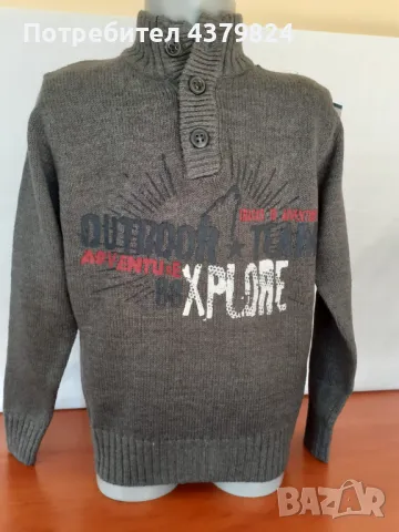 Нова детска плетена жилетка за момче р.122-128