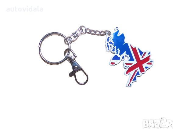 Метален ключодържател " UK  "