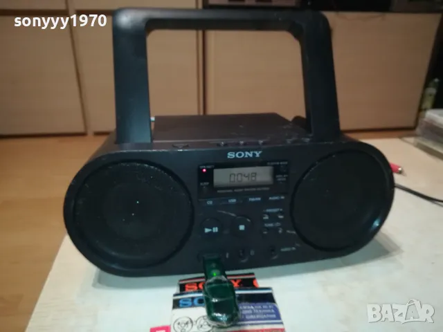 SONY ZS-PS50 USB CD/RADIO/AUX-ВНОС SWISS 2704251000LNWC, снимка 13 - Радиокасетофони, транзистори - 50051617