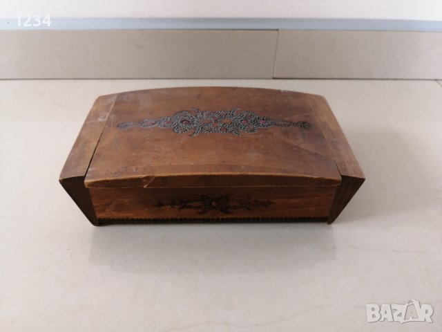 Дървена кутия 19.5 х 11 h 5 см. , снимка 1