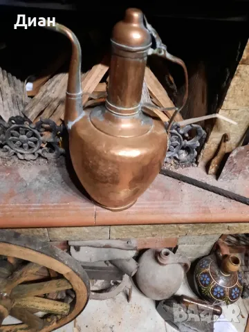 меден бакърен ибрик кана, снимка 2 - Антикварни и старинни предмети - 48500613