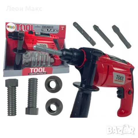 Бормашина детска с аксесоари на батерии