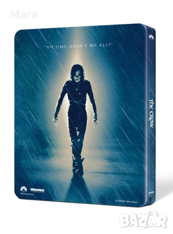  The Crow (Limited Steelbook edition / Гарванът 1994г / 4K UHD+ Blu Ray disc без Бг субтитри , снимка 3 - Blu-Ray филми - 53329116